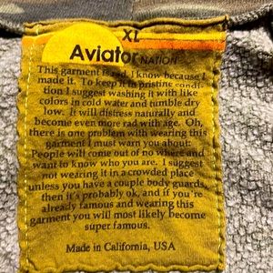 Aviator nation camo zip up hoodie. Size XL